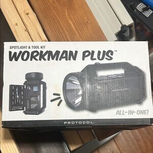 Workman Plus Spotlight & Tool Kit - Black